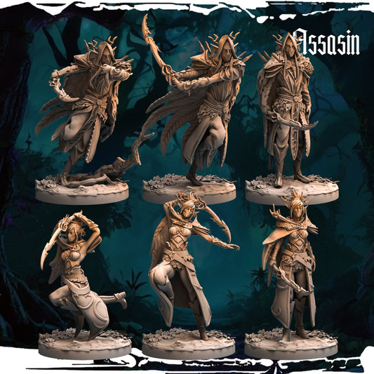 Assassin resin figure