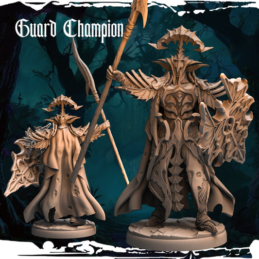 Dark Elf Guard Champion resin figure