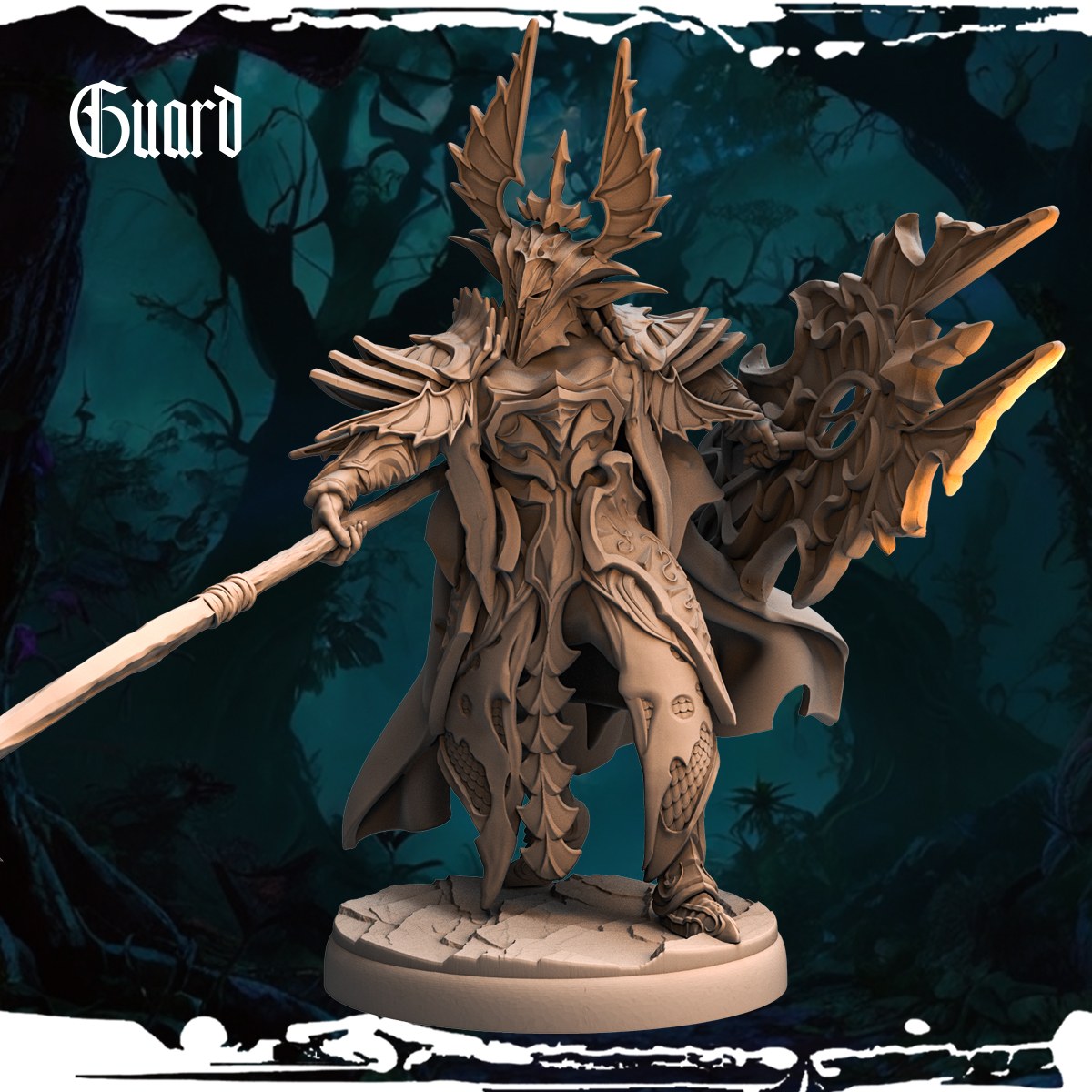 Dark Elf Guards (12 Poses) resin figure