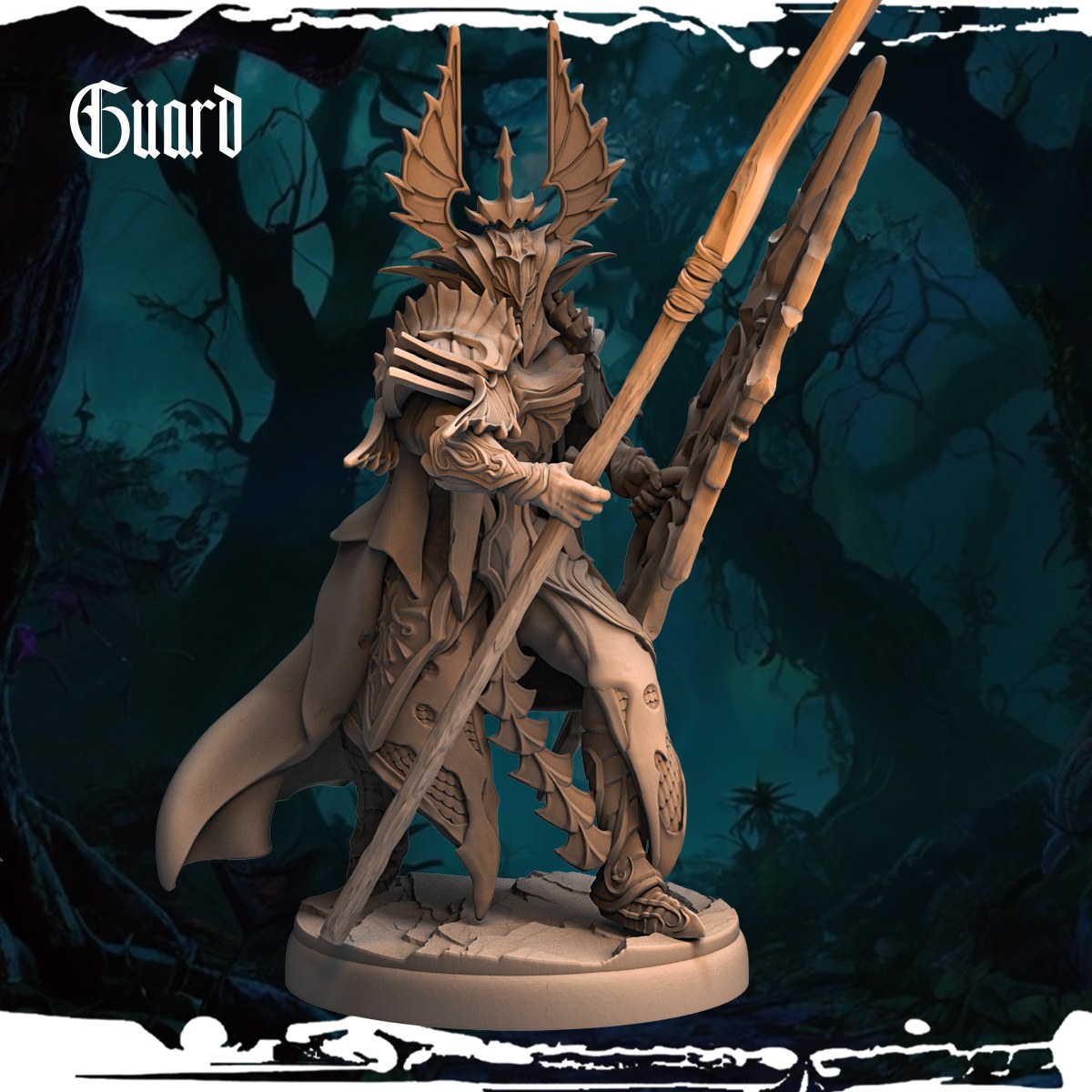 Dark Elf Guards (12 Poses) resin figure