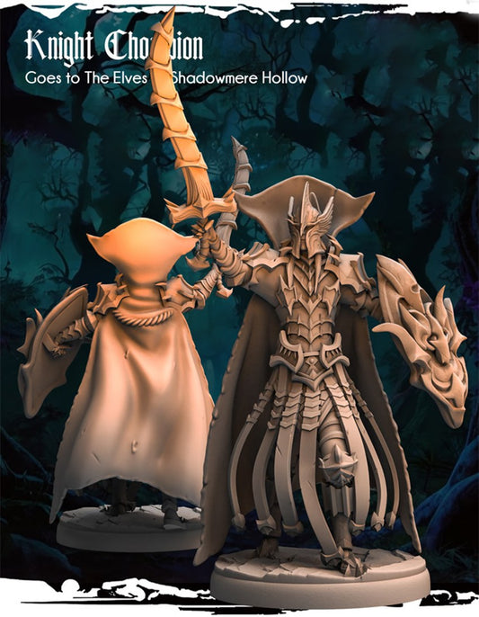 Dark Elf Knight Champion resin figure
