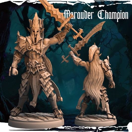 Dark Elf Marauder Champion resin figure