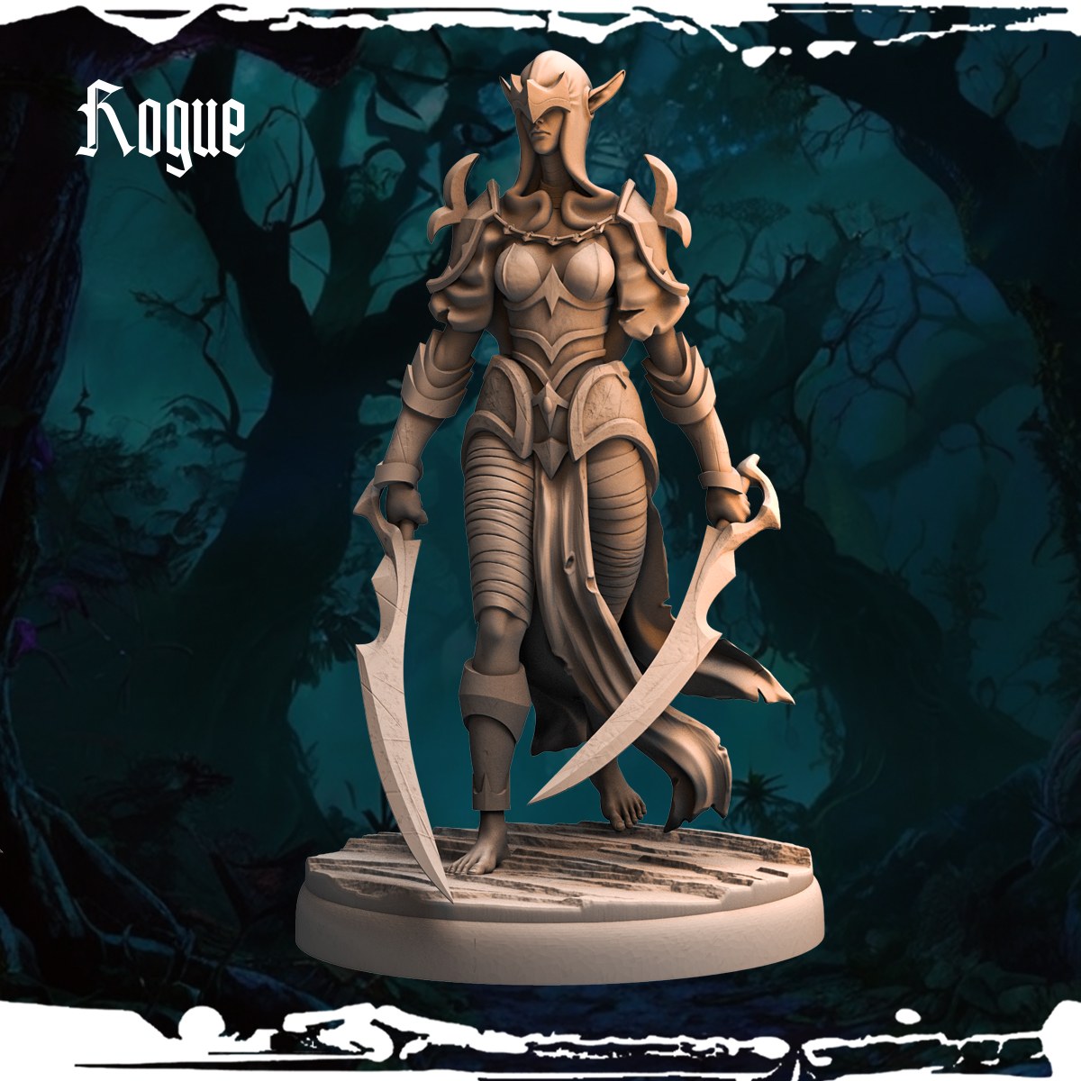 Dark Elf Rogues (12 Poses) resin figure