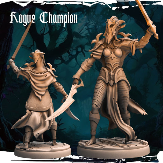 Dark Elf Rogue Champion resin figure