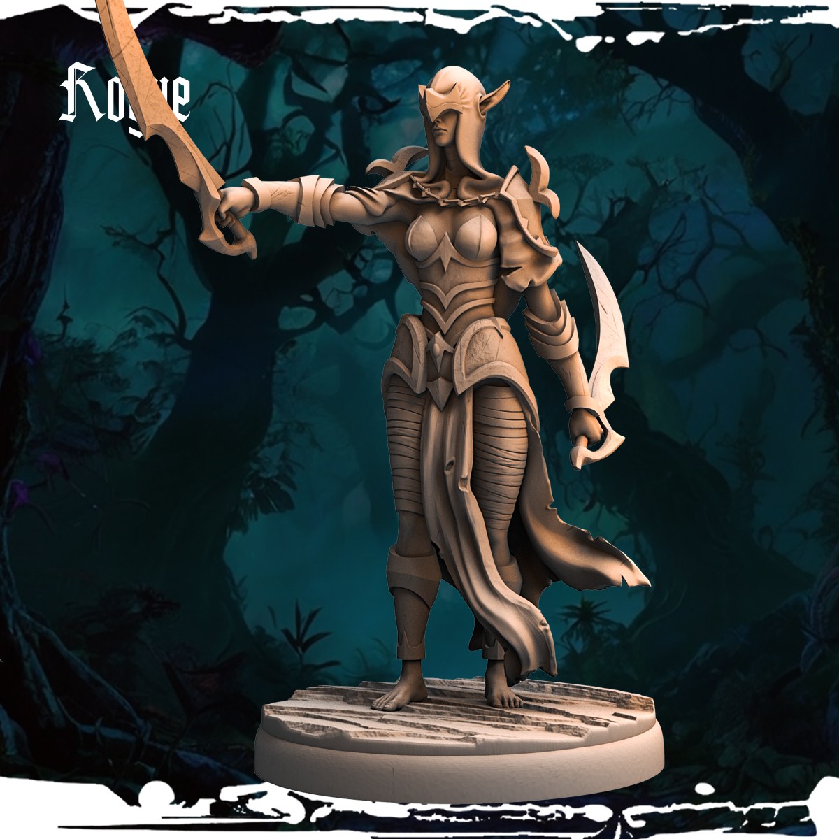 Dark Elf Rogues (12 Poses) resin figure