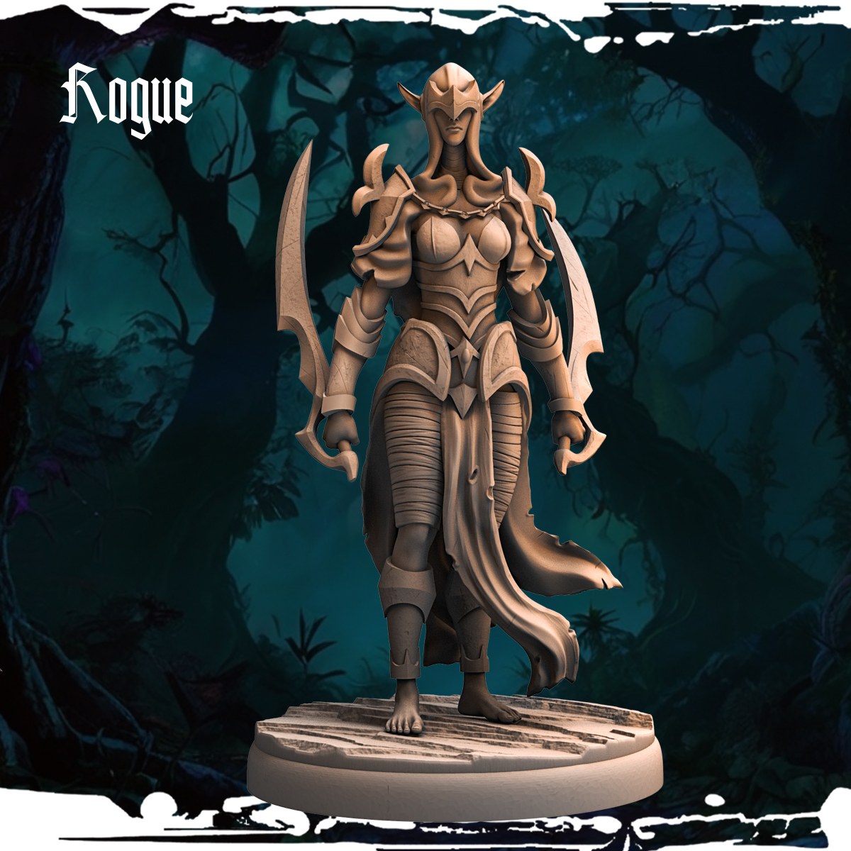 Dark Elf Rogues (12 Poses) resin figure