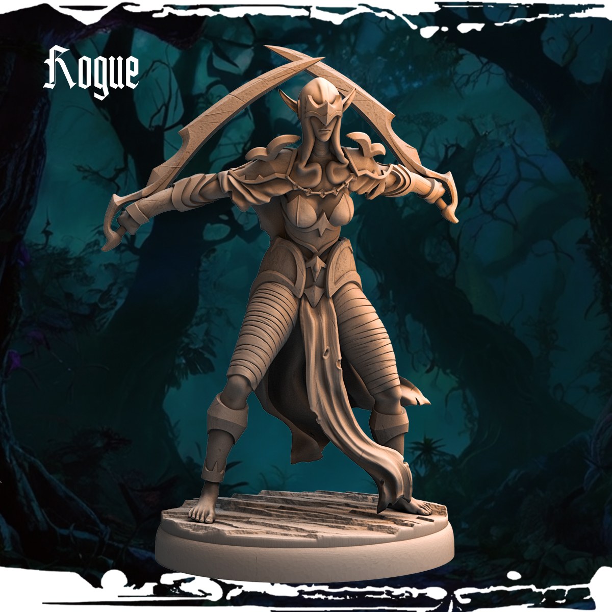 Dark Elf Rogues (12 Poses) resin figure