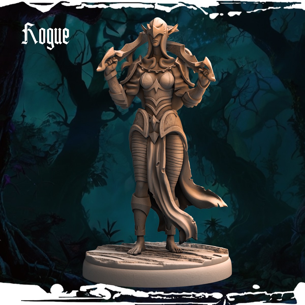 Dark Elf Rogues (12 Poses) resin figure