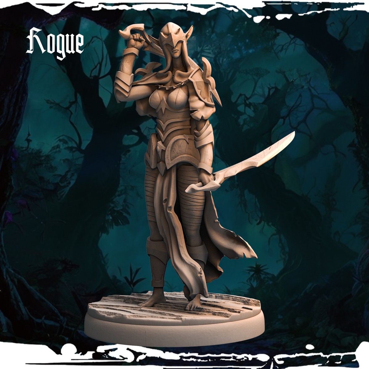 Dark Elf Rogues (12 Poses) resin figure