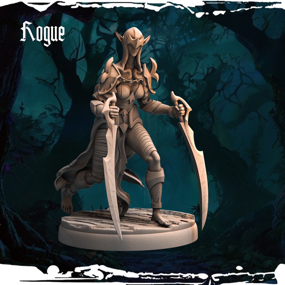 Dark Elf Rogues (12 Poses) resin figure