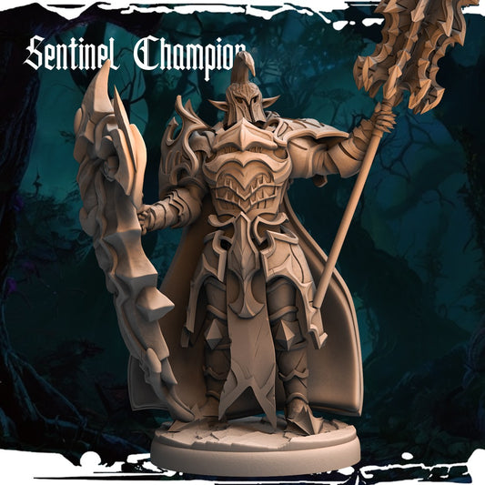 Dark Elf Sentinel Champion resin figure