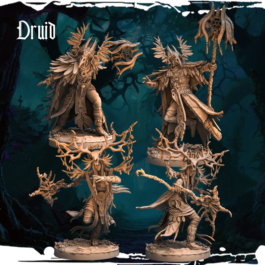 Druid resin figure