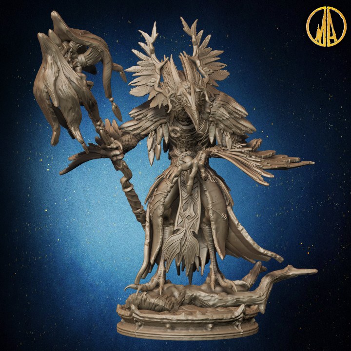 Feral Druid (Raven Form) resin figure