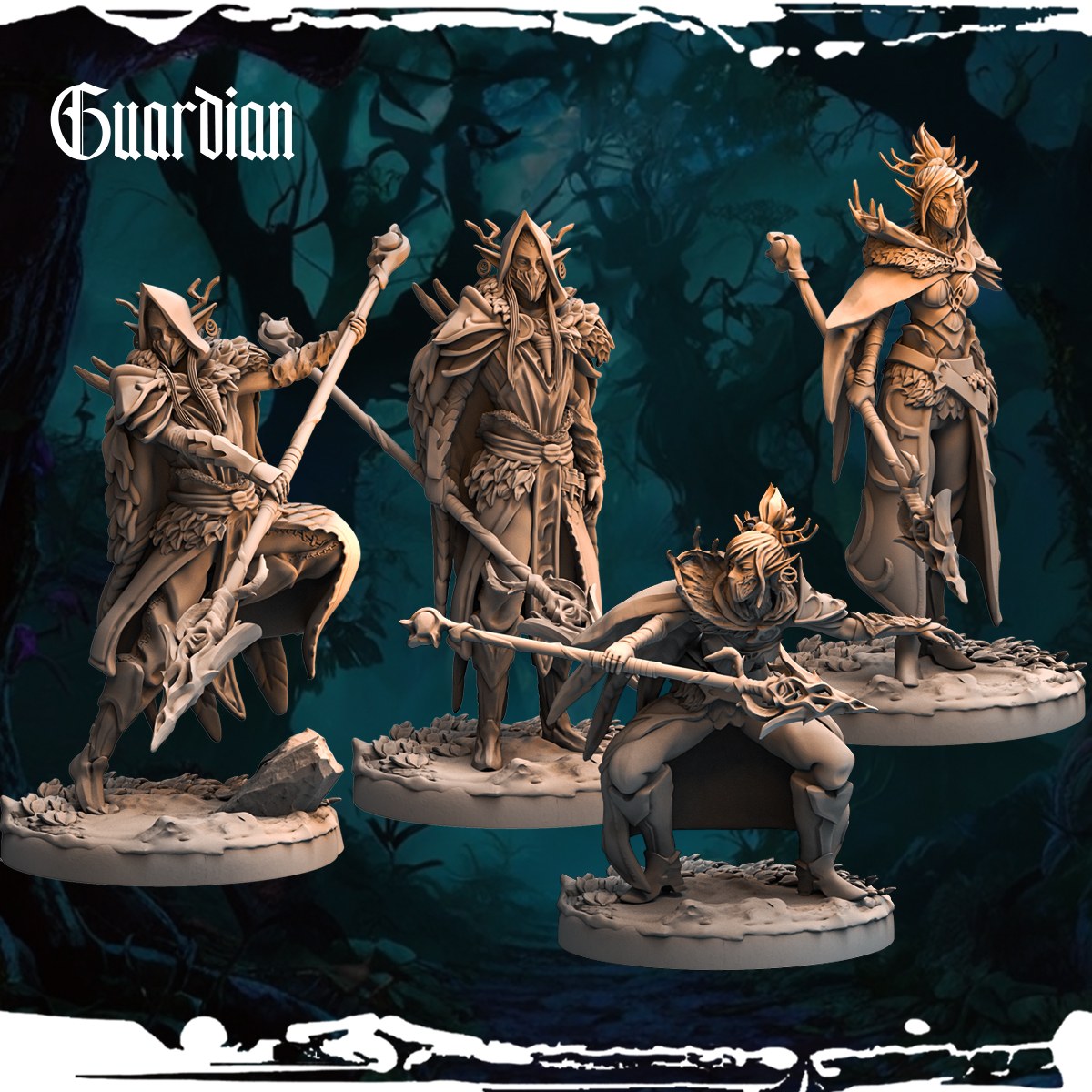 Guardian resin figure