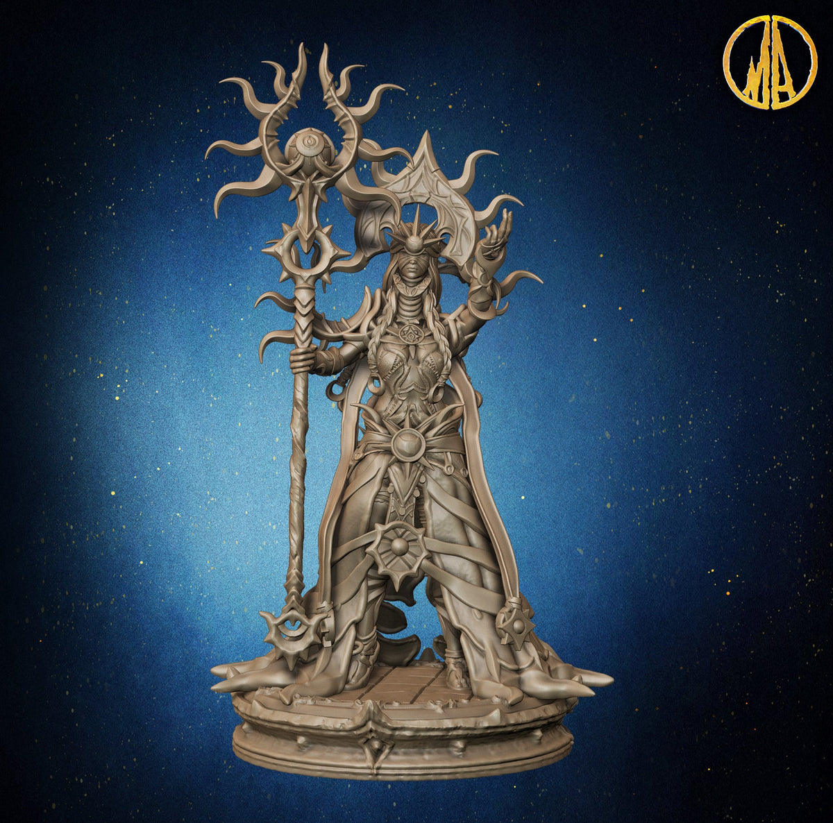 Sun Priestess resin figure