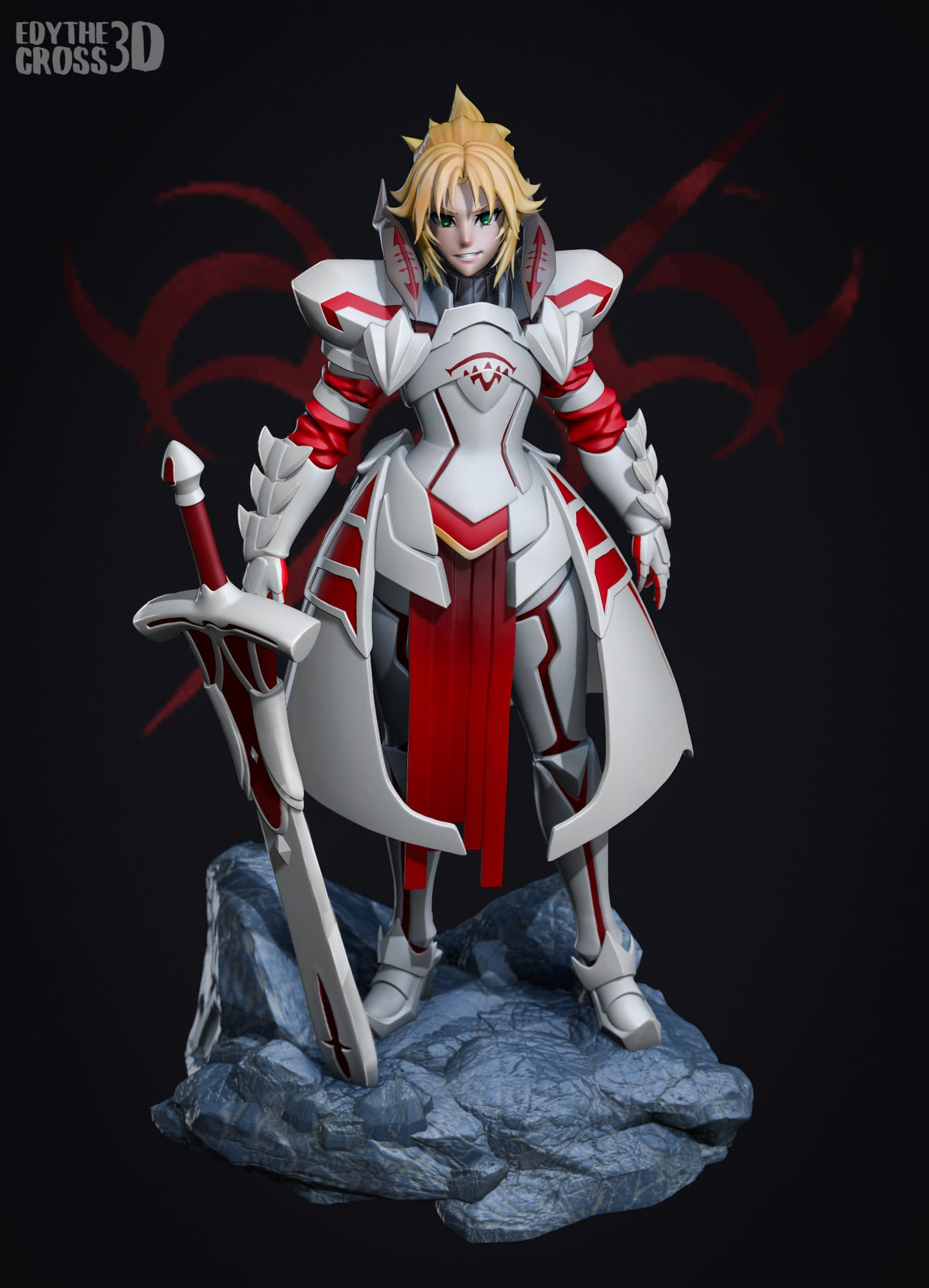 Mordred resin figure