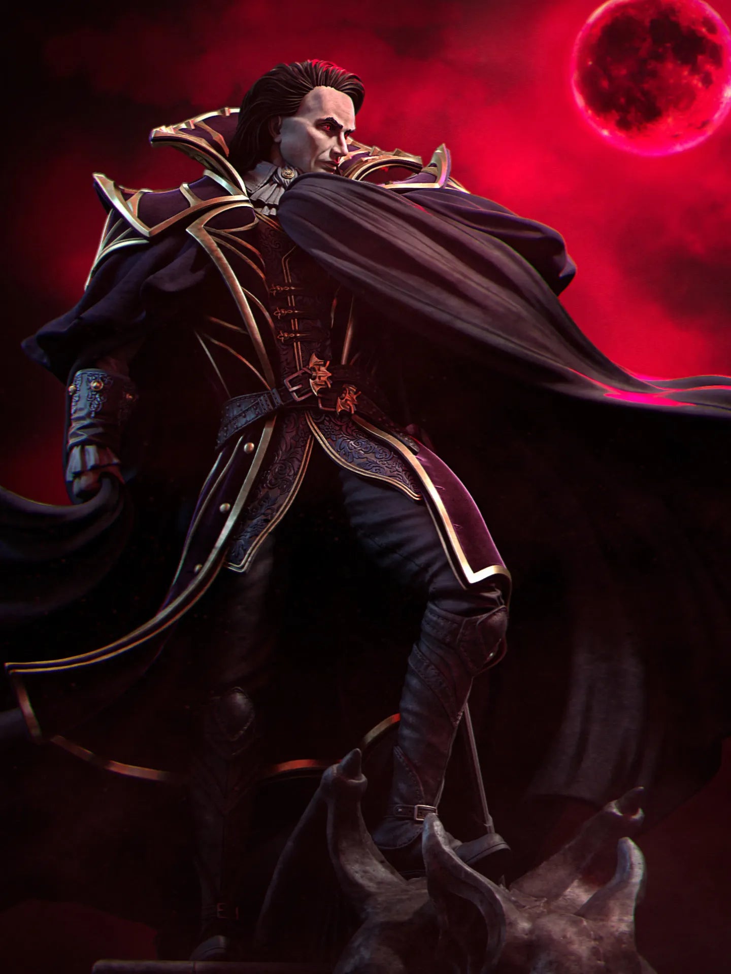 Morvain the Vampire Lord | 32mm–140mm | 3D Printed Figure | Art Piece | Nerikson | Nerdy Creations