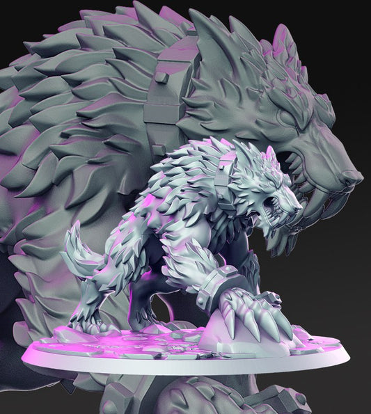 Fangrir resin figure