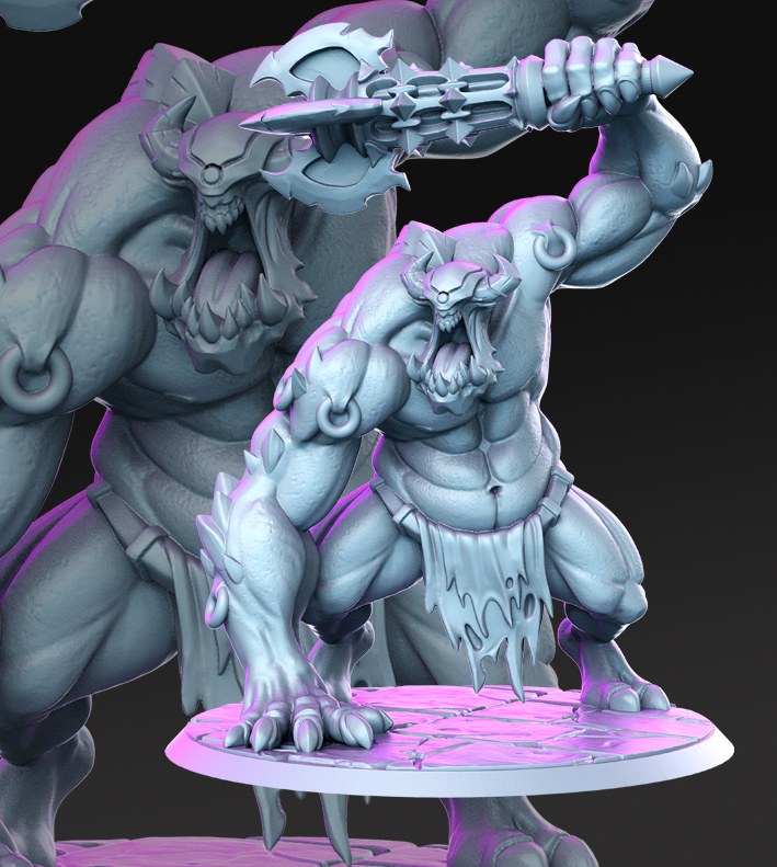 Pyropheme resin figure