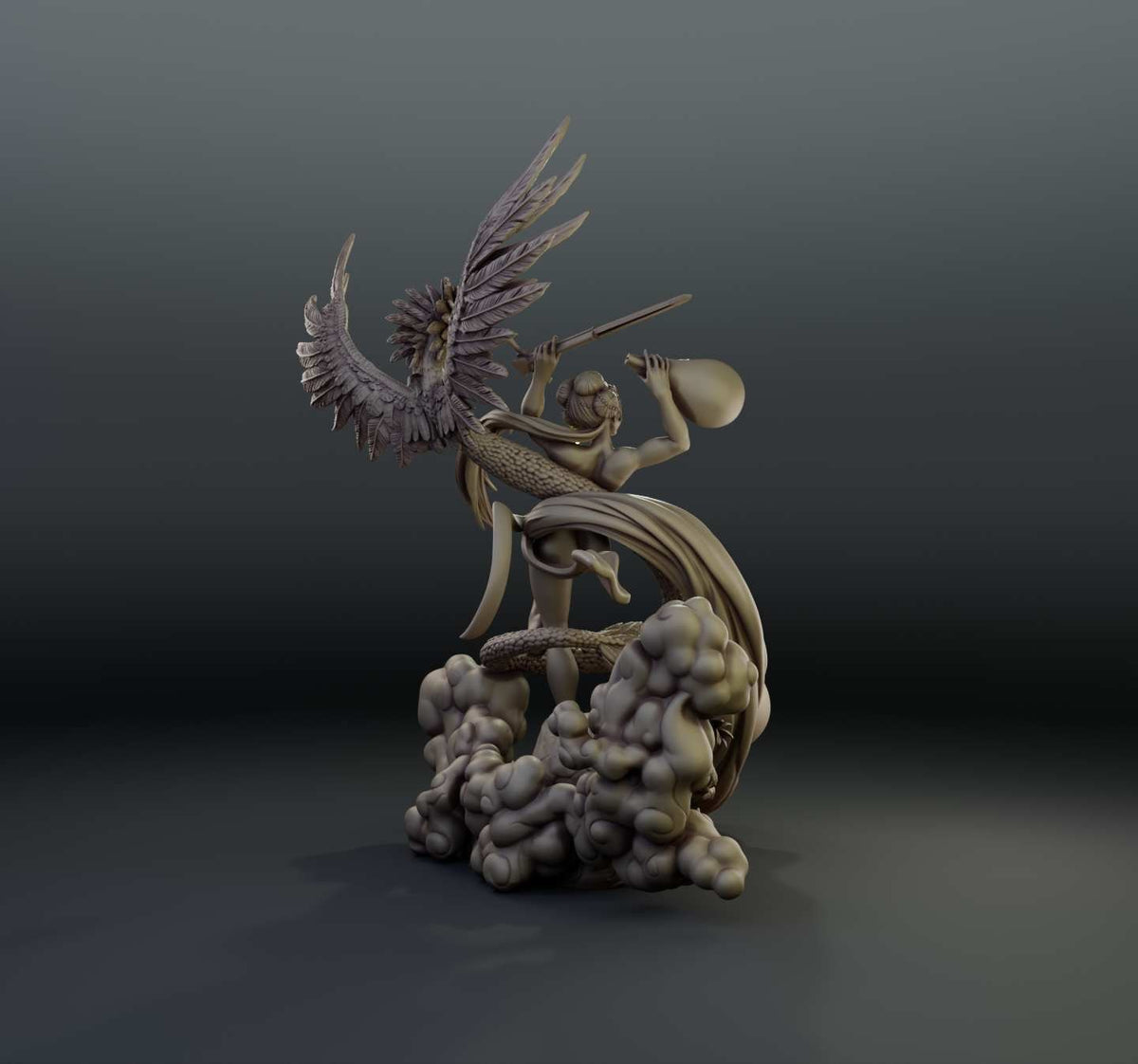 Dames & Dragons 3 resin figure