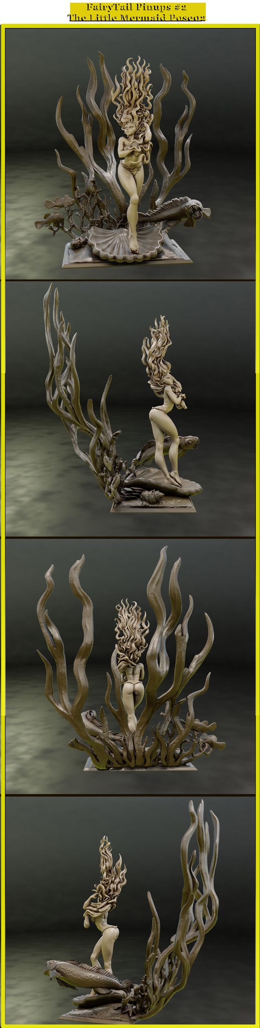 Fairy Tale Pinups: Little Mermaid resin figure