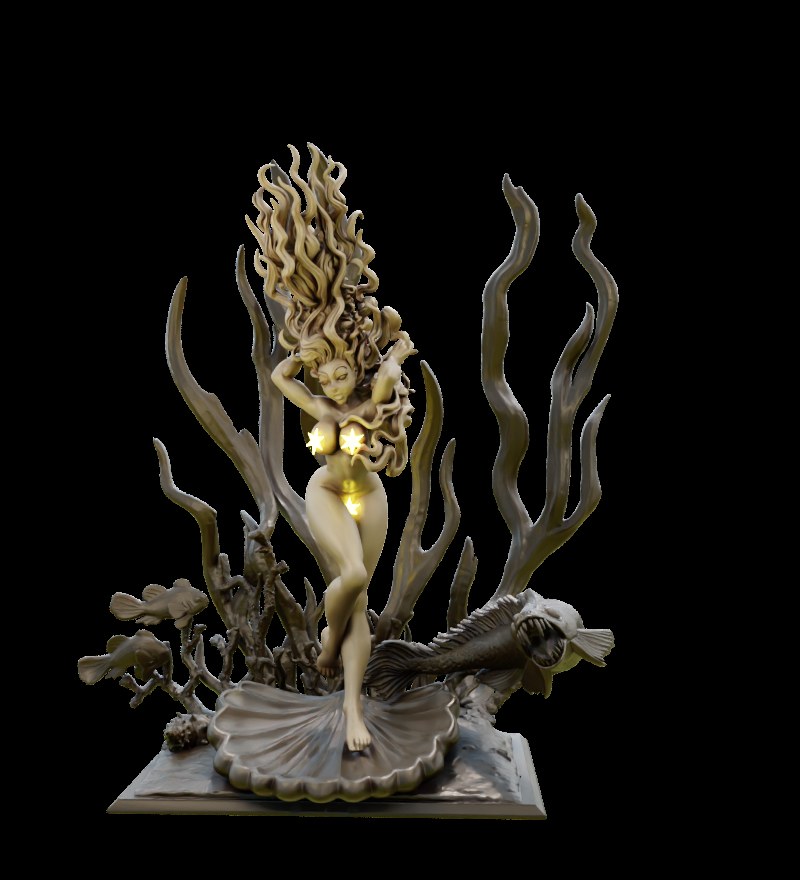 Fairy Tale Pinups: Little Mermaid resin figure
