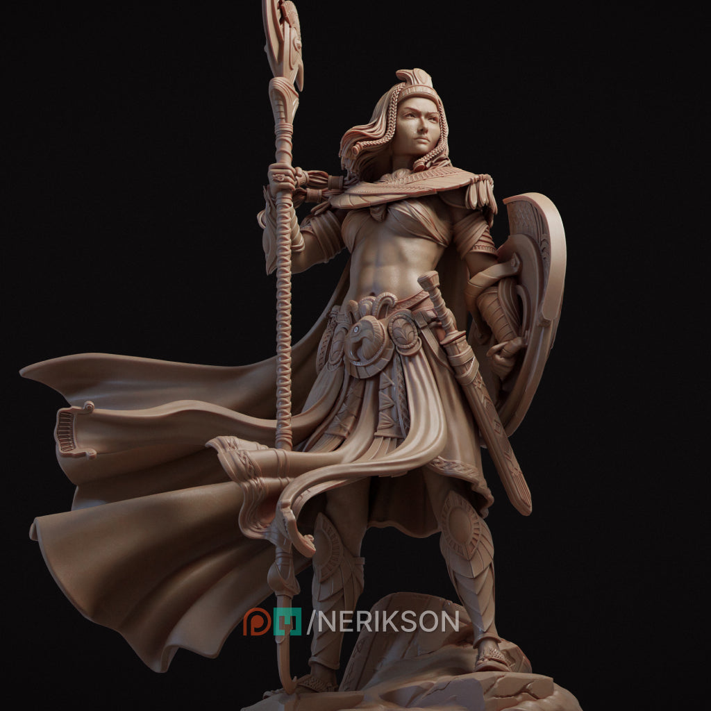 Ankhira the Guardian of Nekbeth clay render angle 2