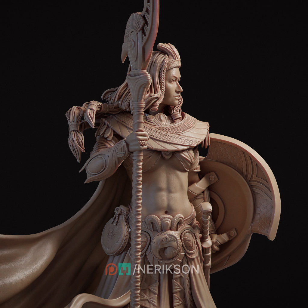 Ankhira the Guardian of Nekbeth clay render angle 4