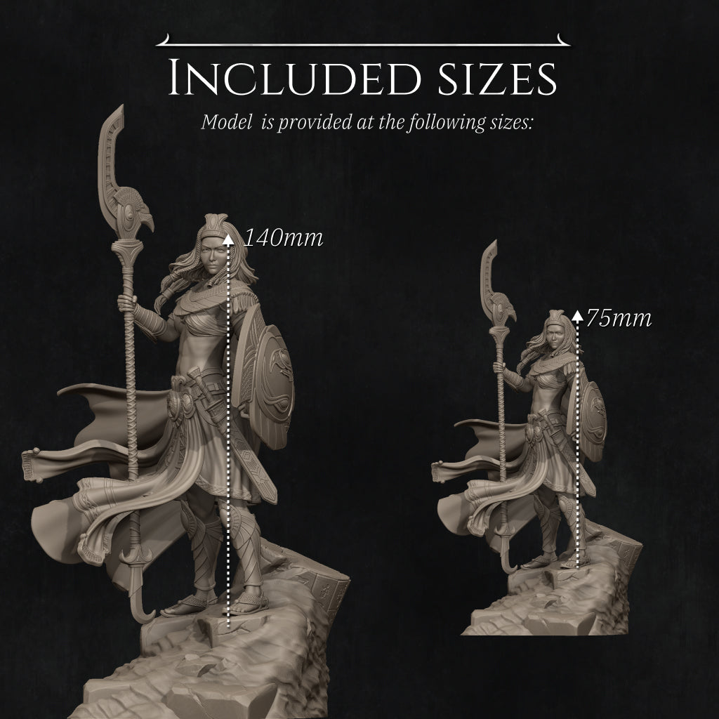 Ankhira the Guardian of Nekbeth size comparison all scales