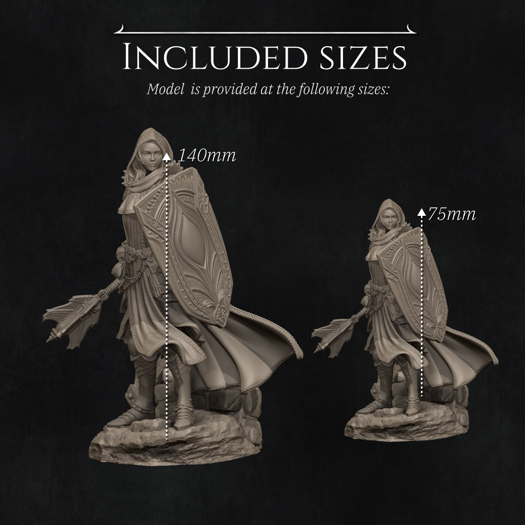 Madeleine: The Cleric of Light size comparison