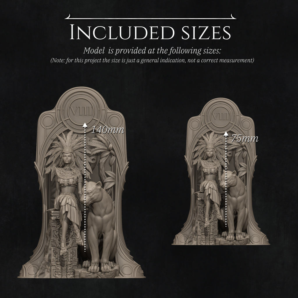 Tarot Arcana: Strength size comparison