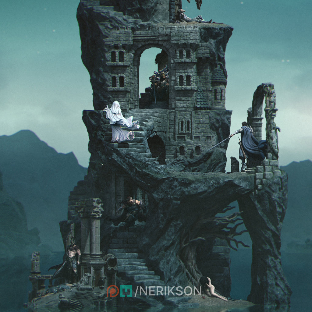 The World a Stage diorama beauty render