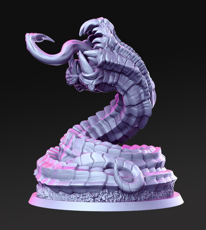 Claw Serpent resin figure