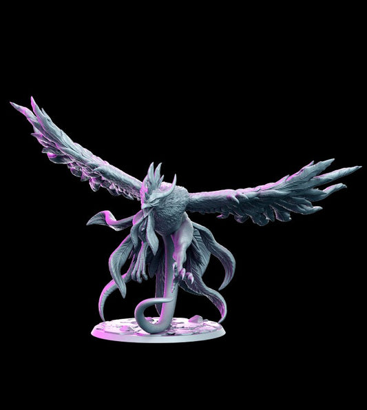 Cockatrice resin figure
