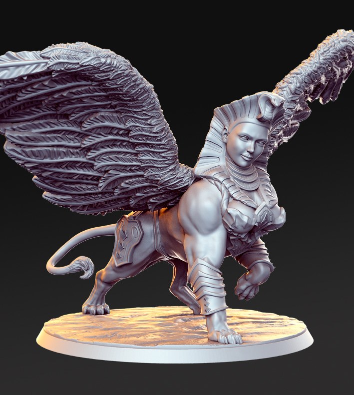 Odiphia resin figure