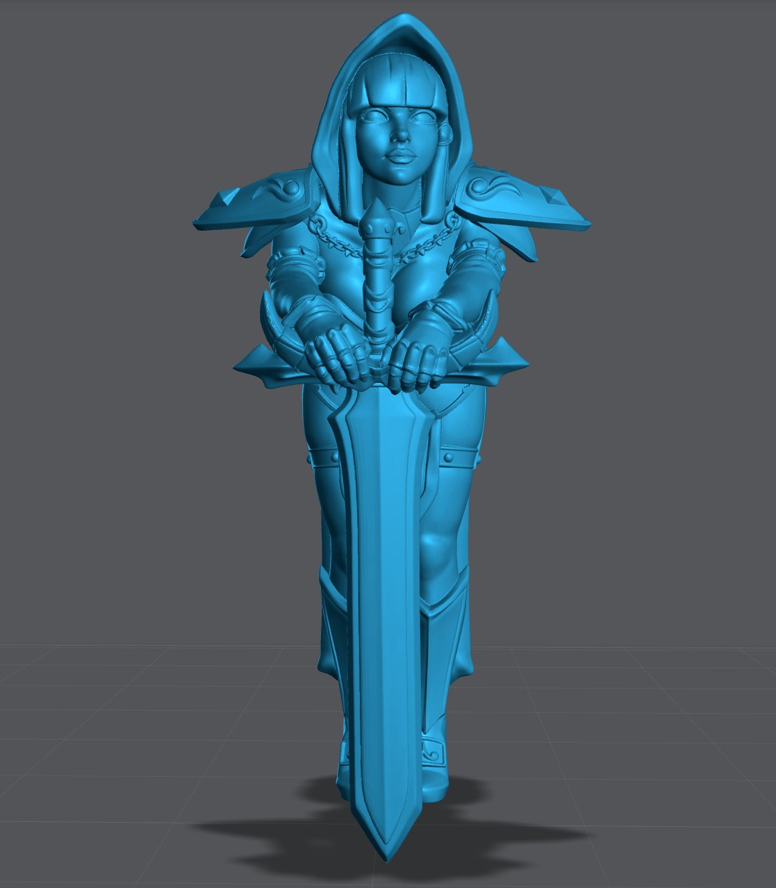 Silencia resin figure