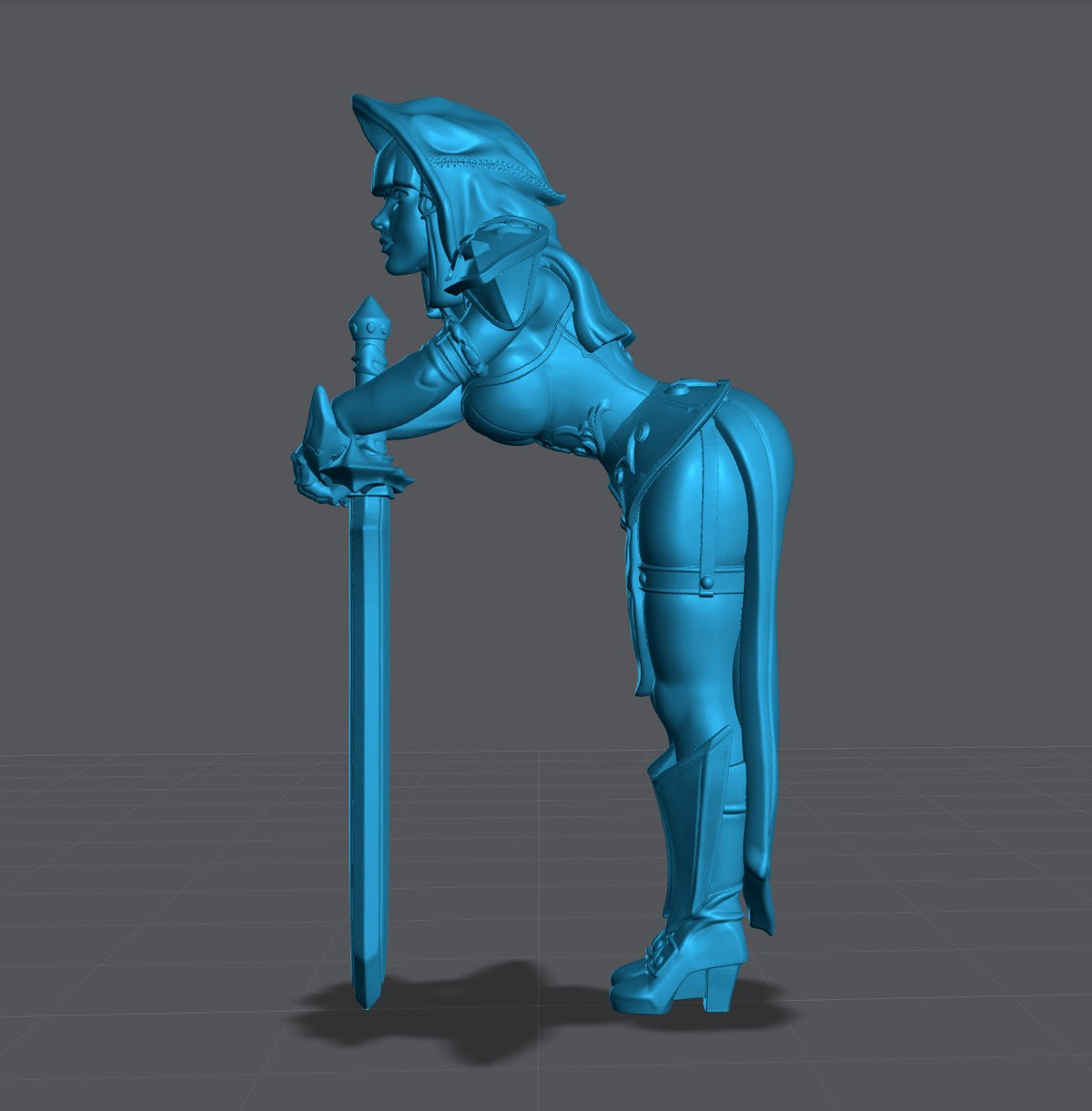 Silencia resin figure