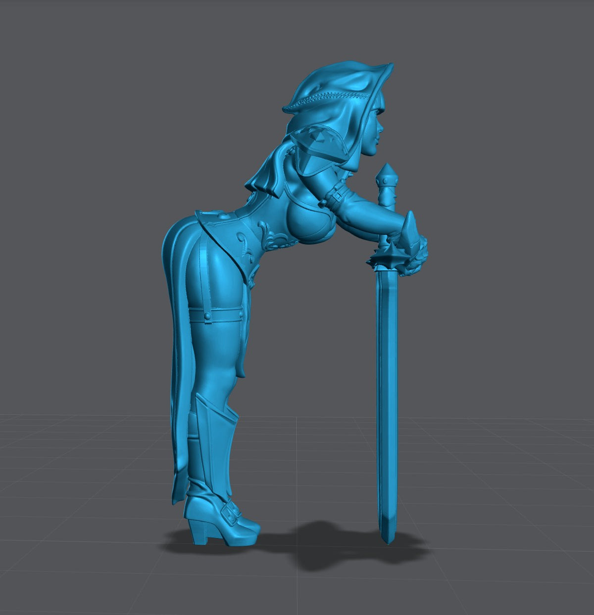 Silencia resin figure