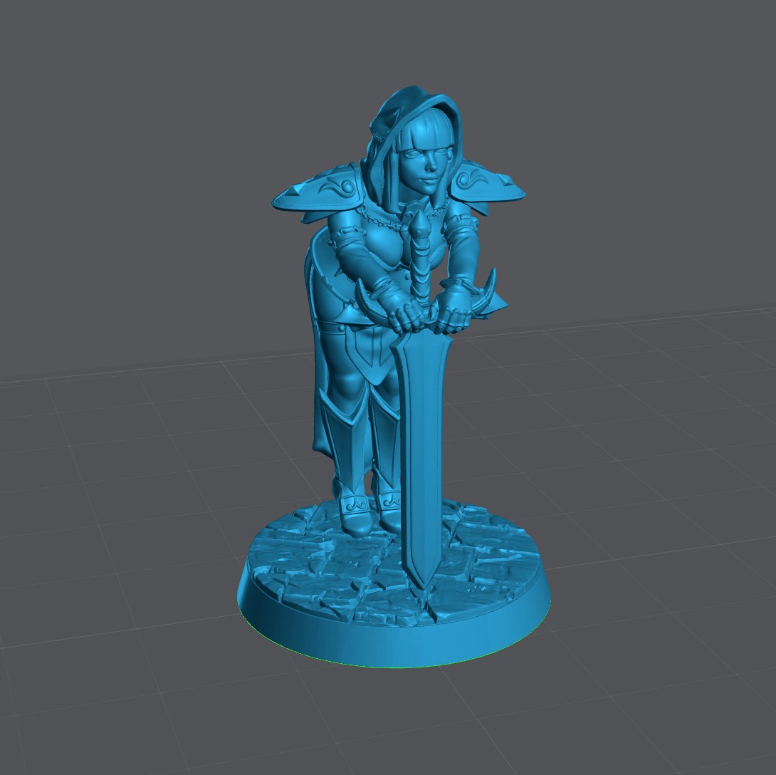 Silencia resin figure