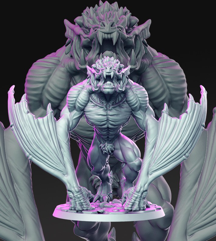 Strigor resin figure