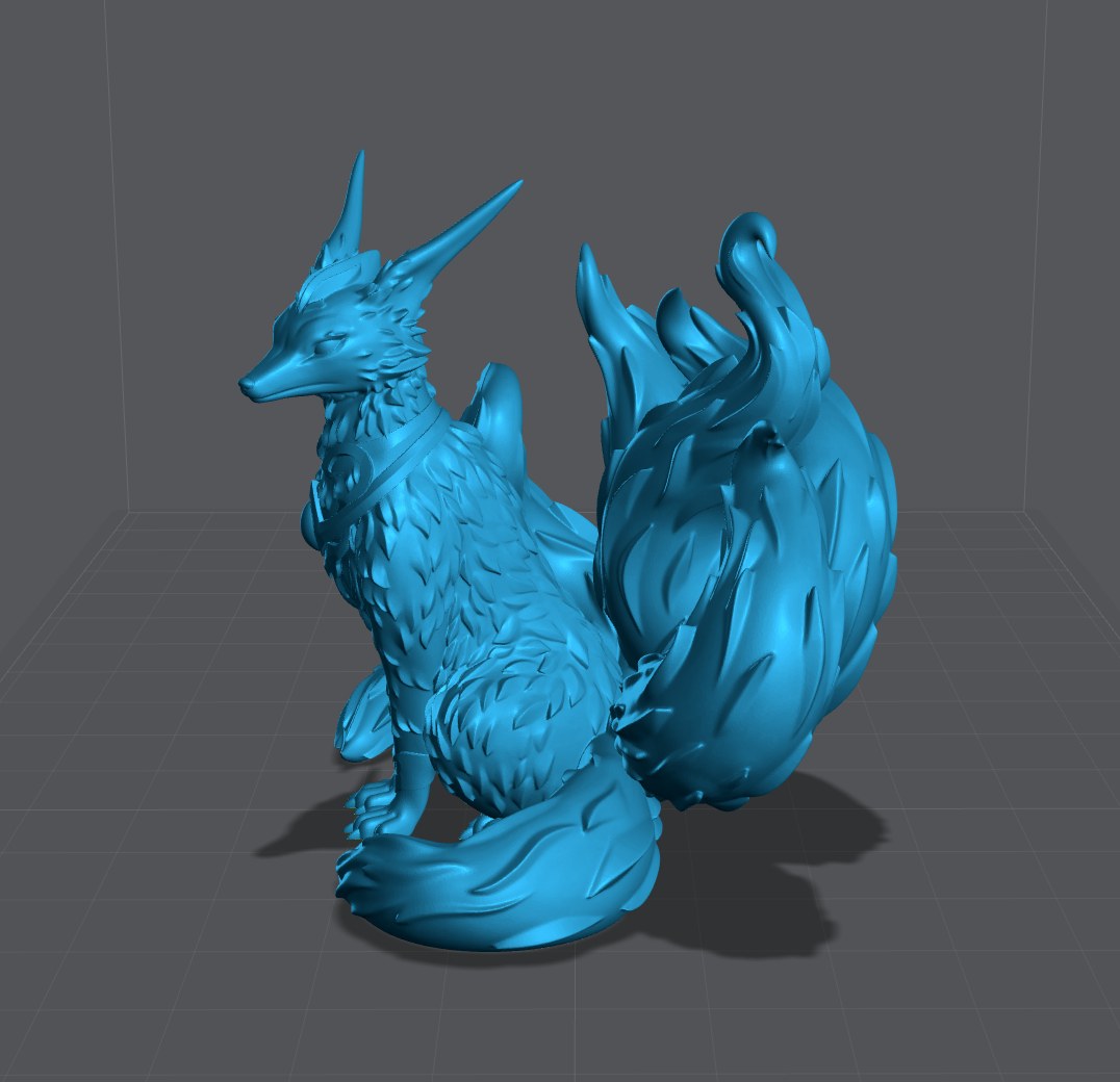 Tsune resin figure