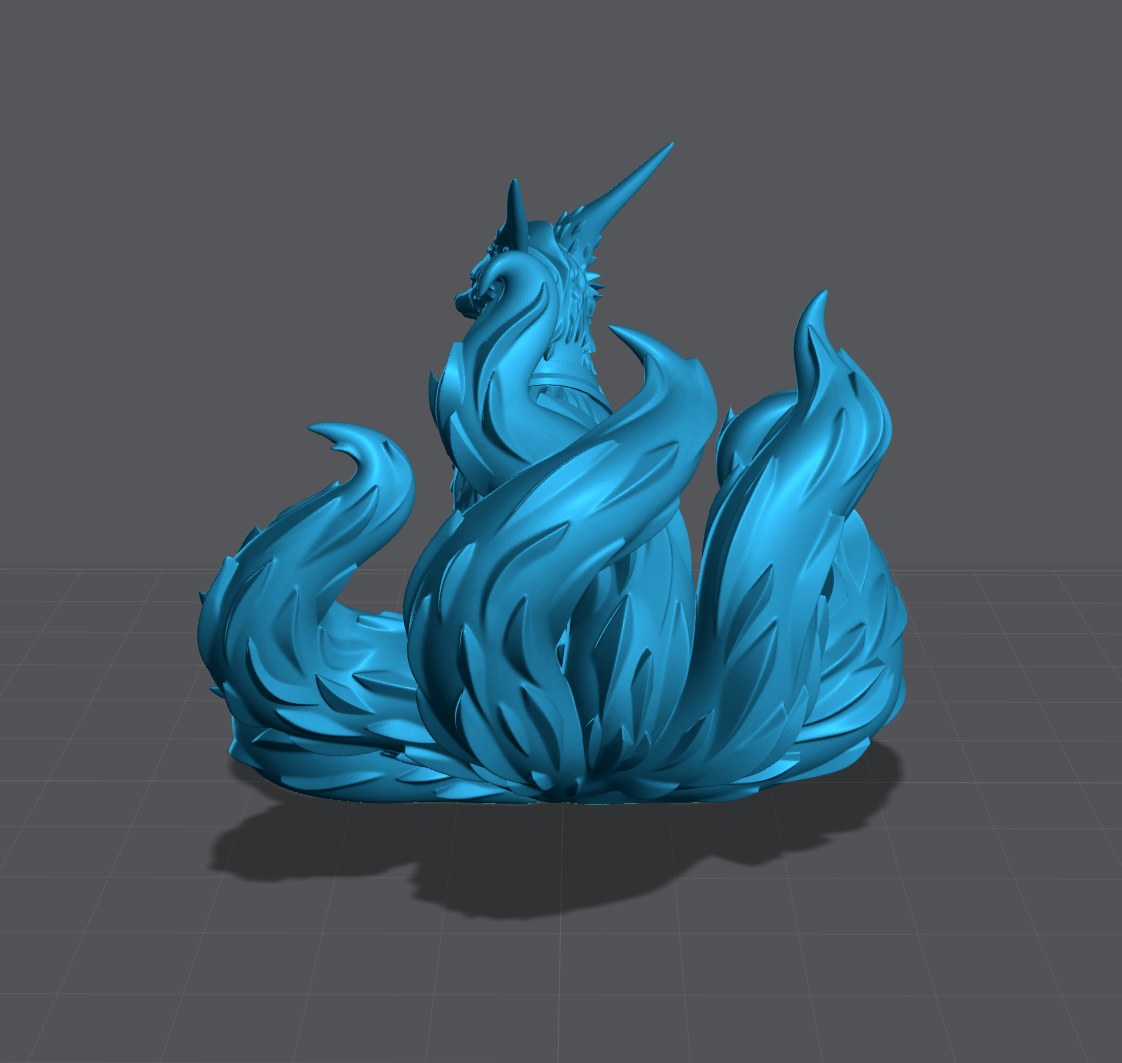 Tsune resin figure