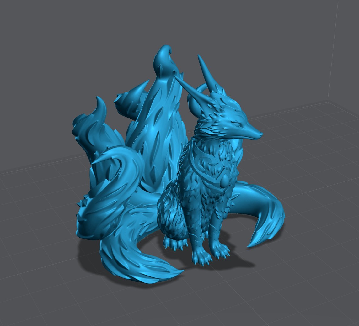 Tsune resin figure