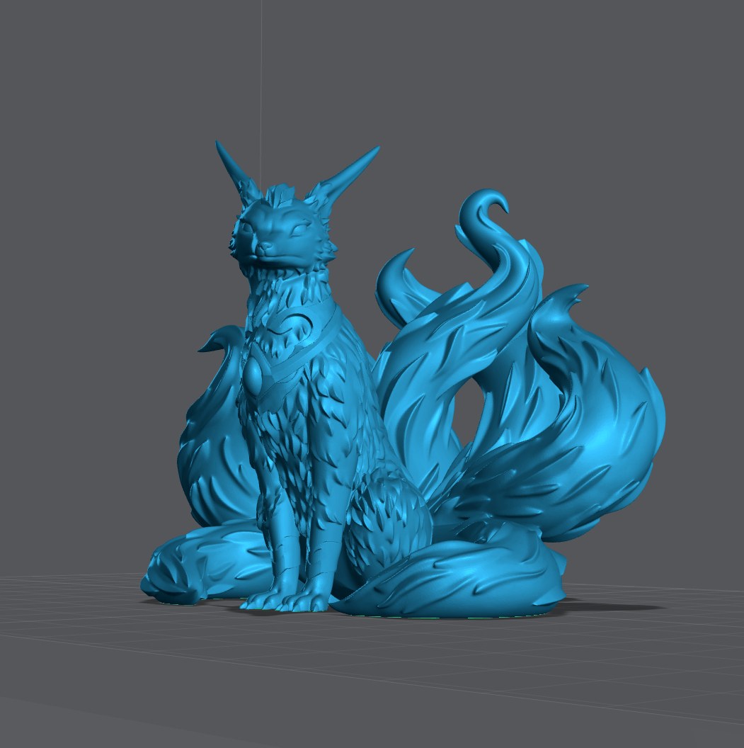 Tsune resin figure