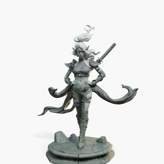 Lyra resin figure
