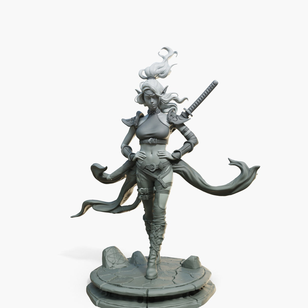 Lyra resin figure