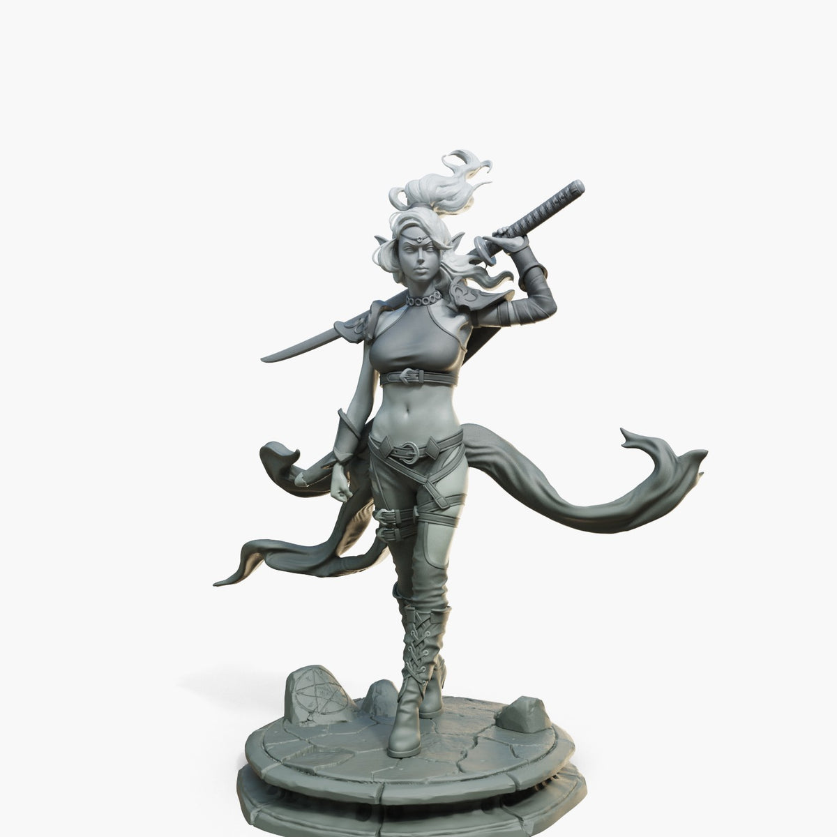 Lyra resin figure