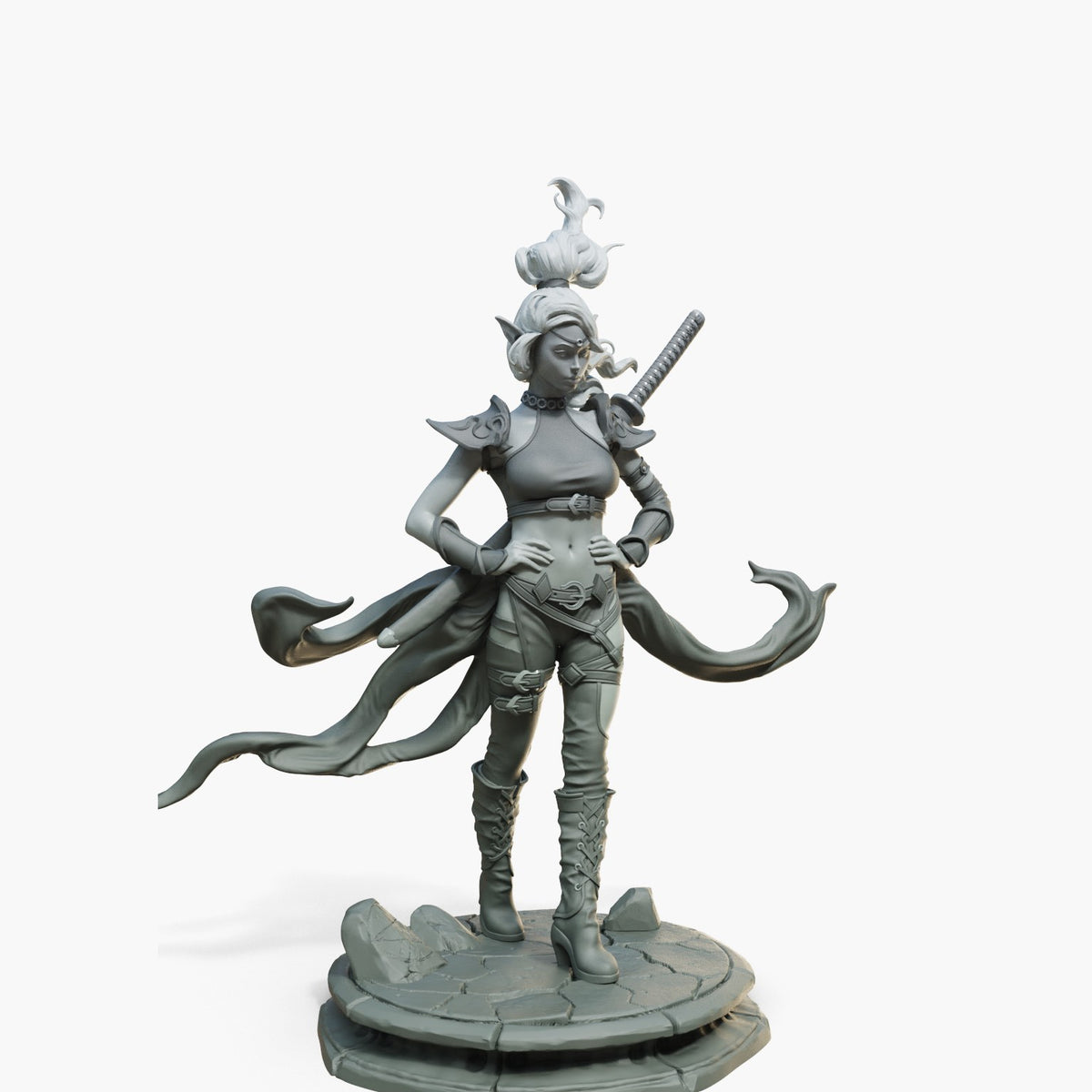 Lyra resin figure