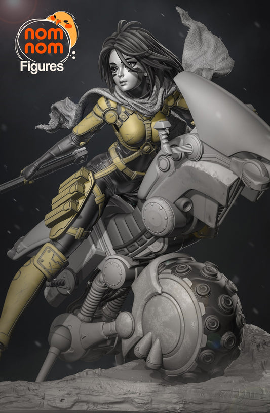 Alita resin figure