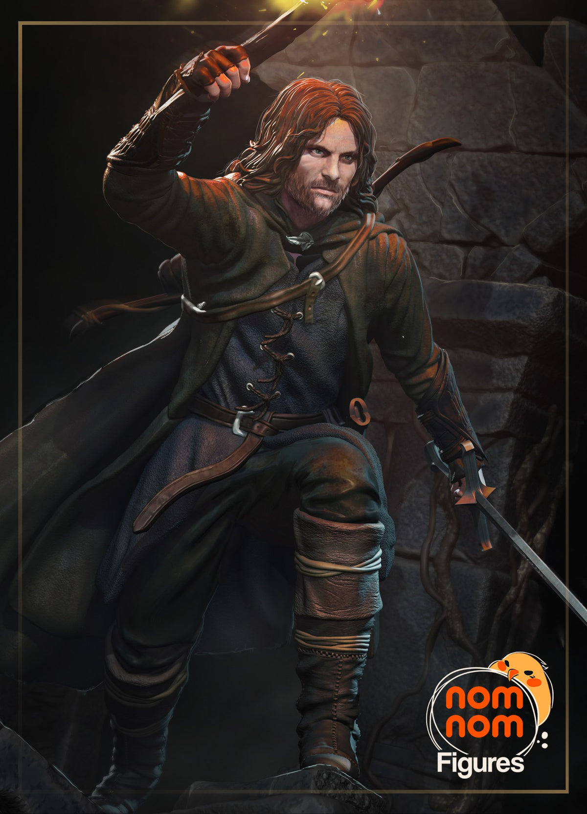 Aragorn resin figure